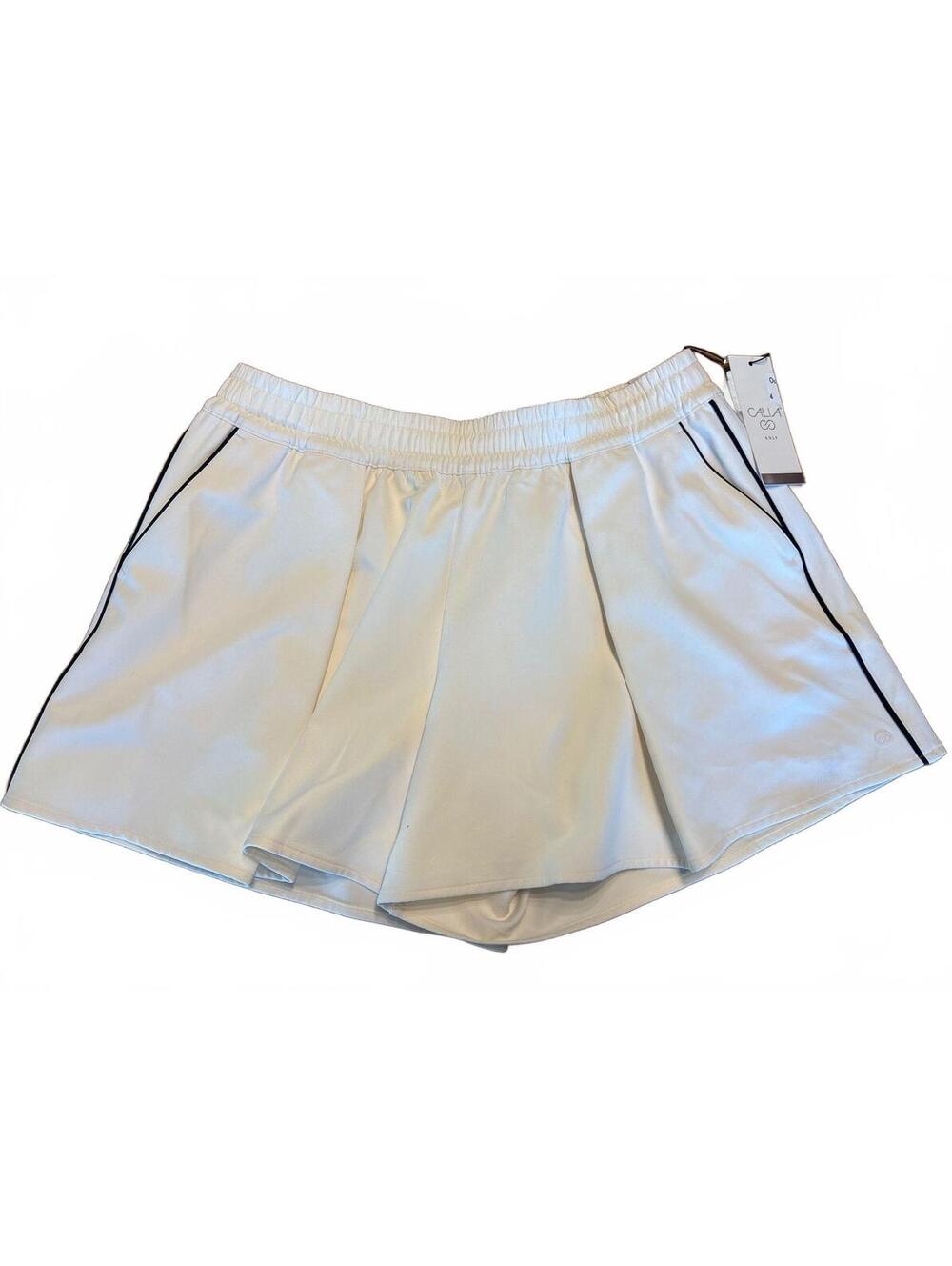 New Callia Fashion Women's Relaxed Golf Shorts 5" Inseam Pure Ivory Medium